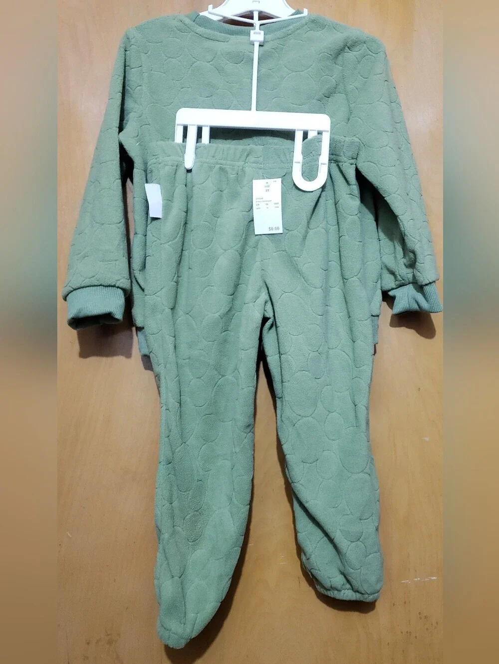 Sage Green Kids Mickey Matching Set